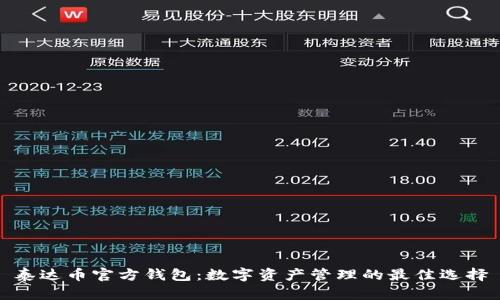 泰达币官方钱包：数字资产管理的最佳选择