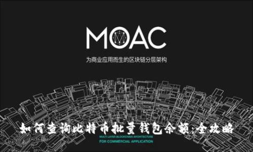 如何查询比特币批量钱包余额：全攻略