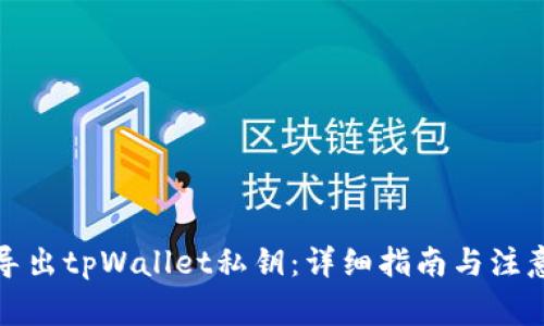如何导出tpWallet私钥：详细指南与注意事项