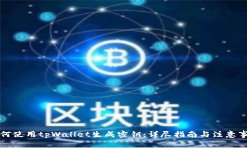 如何使用tpWallet生成密钥：详尽指南与注意事项