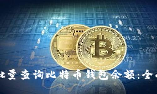 如何批量查询比特币钱包余额：全面指南