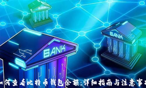 
如何查看比特币钱包余额：详细指南与注意事项